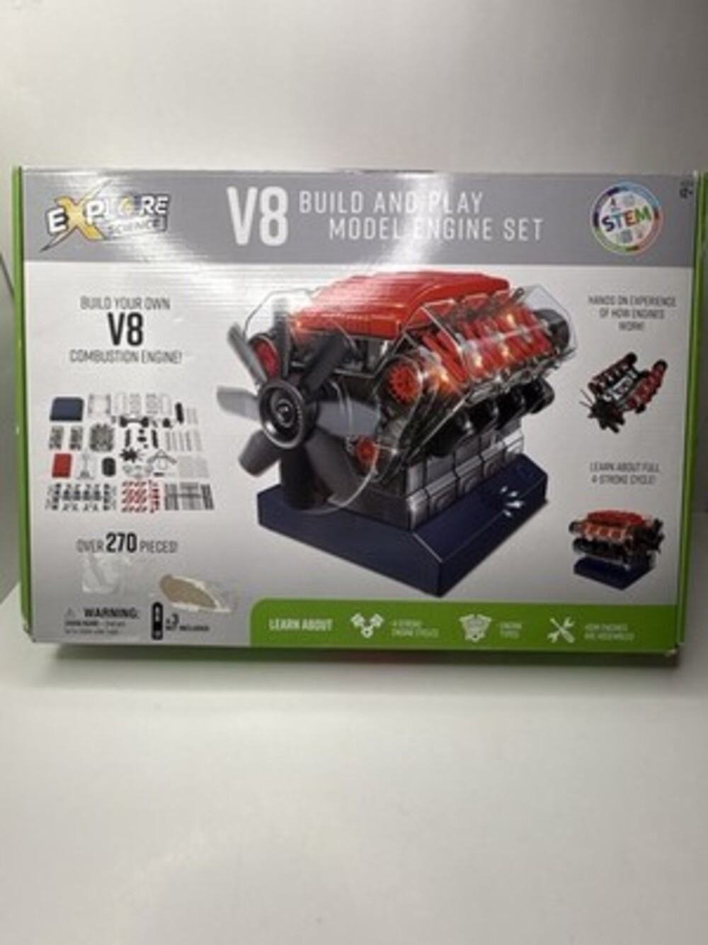 PLAYZ Explore Science Build And Play V8 Model Engine New DIY